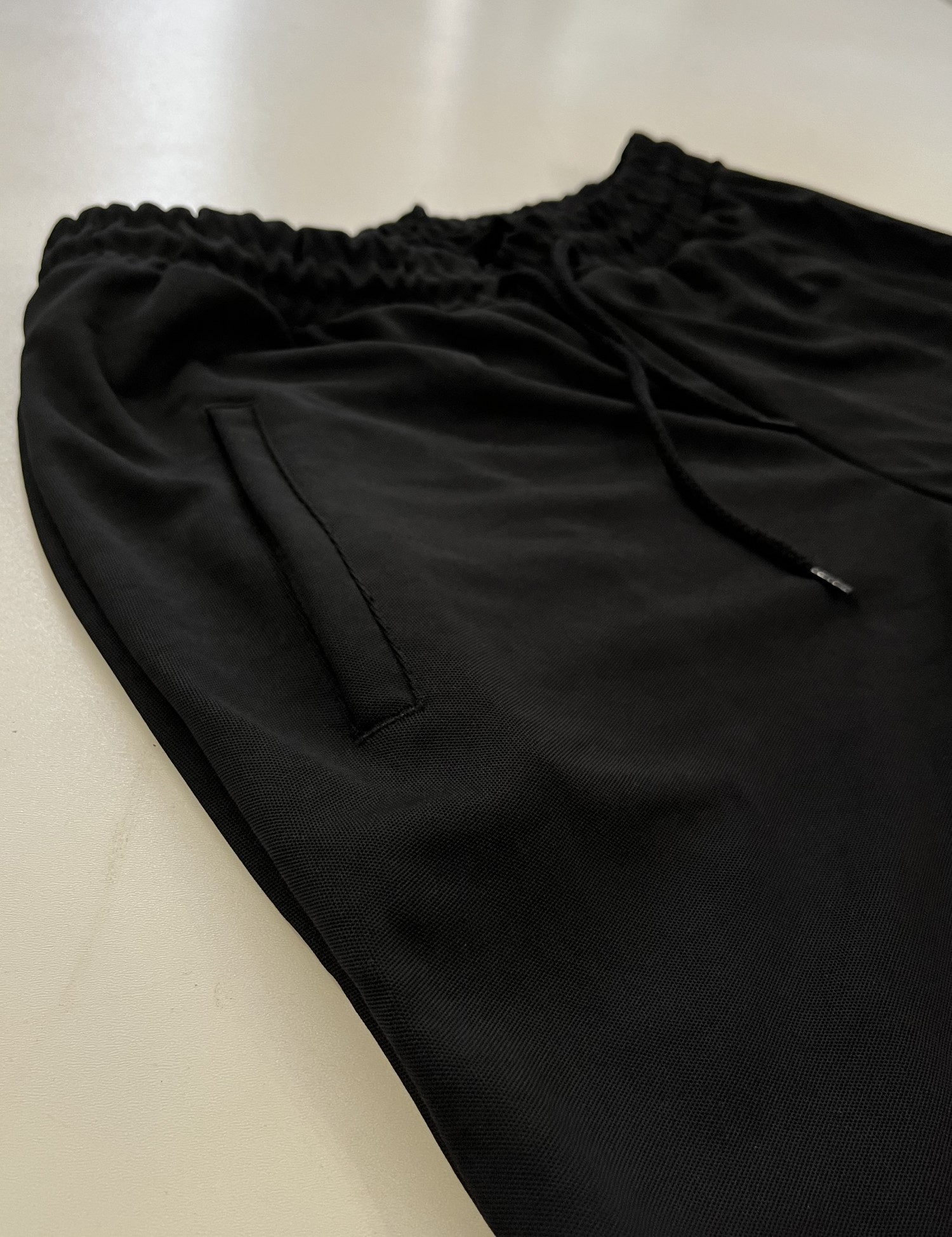 Ανδρική μαύρη φόρμα με λάστιχο στο τελείωμα Plus Size EP2401 φωτογραφία